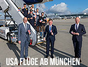 Wachsende Nachfrage nach Flugreisen in die Vereinigten Staaten: Flughafen München und Lufthansa liegen bei Nordamerika-Zielen wieder auf Vorkrisenniveau (©Foto: Flughafen Muenchen GmbH, Stephan Goerlich)
